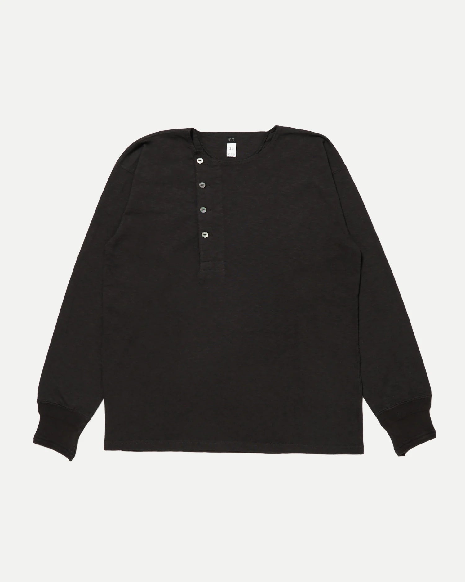 T.T 25AW SIDE HENLEY NECK SHIRT